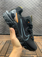 Nike React Vision Black Orange Blue Grid Sneakers