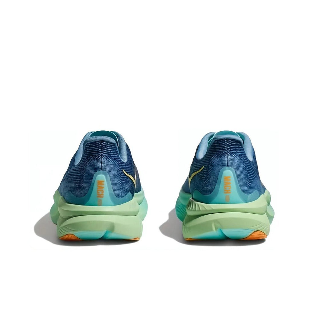 HOKA Mach 6 Running Shoes in Blue and Green