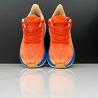HOKA Clifton 9 Running Shoes, Orange and Blue