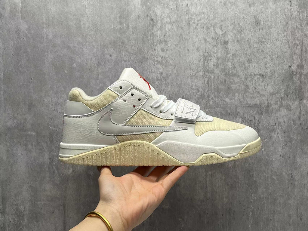 Nike Jordan x Travis Scott Sneaker in Sail and Yellow