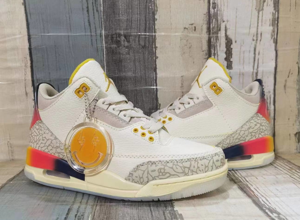 Jordan 3 Men’s Sneakers in Cream and Multicolor