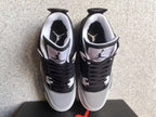 Jordan 4 Black Oreo Sneakers in Black, Grey and White