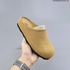 Birkenstock Suede Clog Mule in Tan or Cream