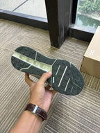 On Cloudhorizon Trail Sneakers in Cream, Gray and Red