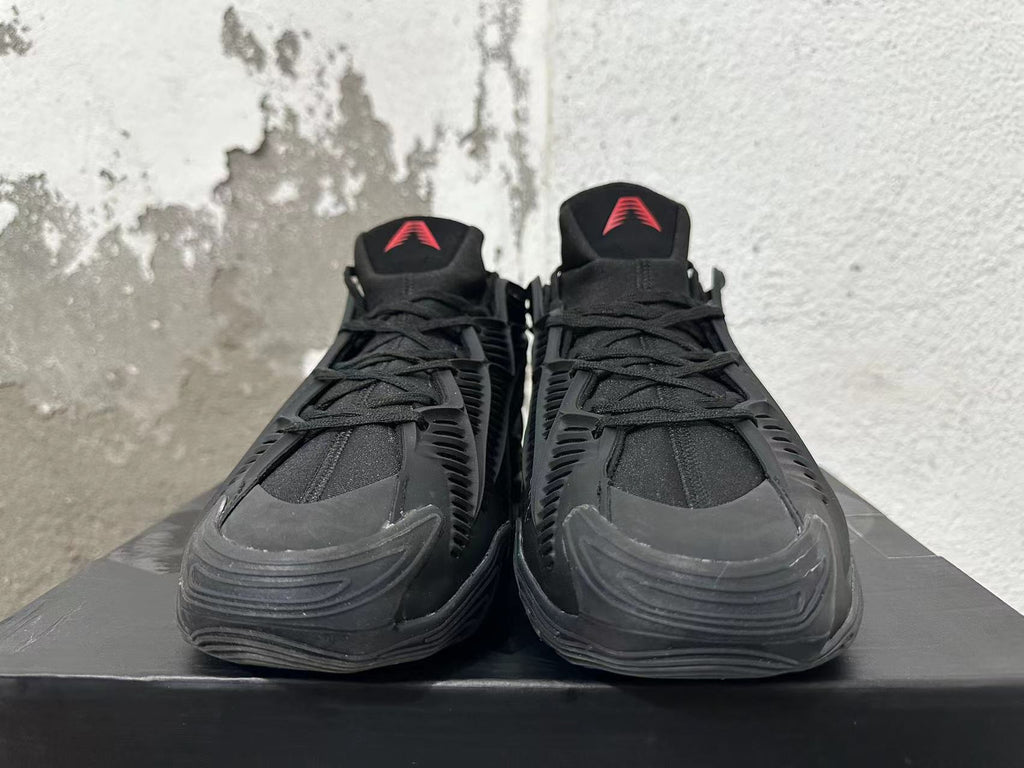 Adidas Black Sneakers with Sculpted Side Panels