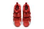 Nike Air More Uptempo Red and White Sneakers
