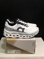 On Cloudmonster 2 Running Shoes, White/Silver