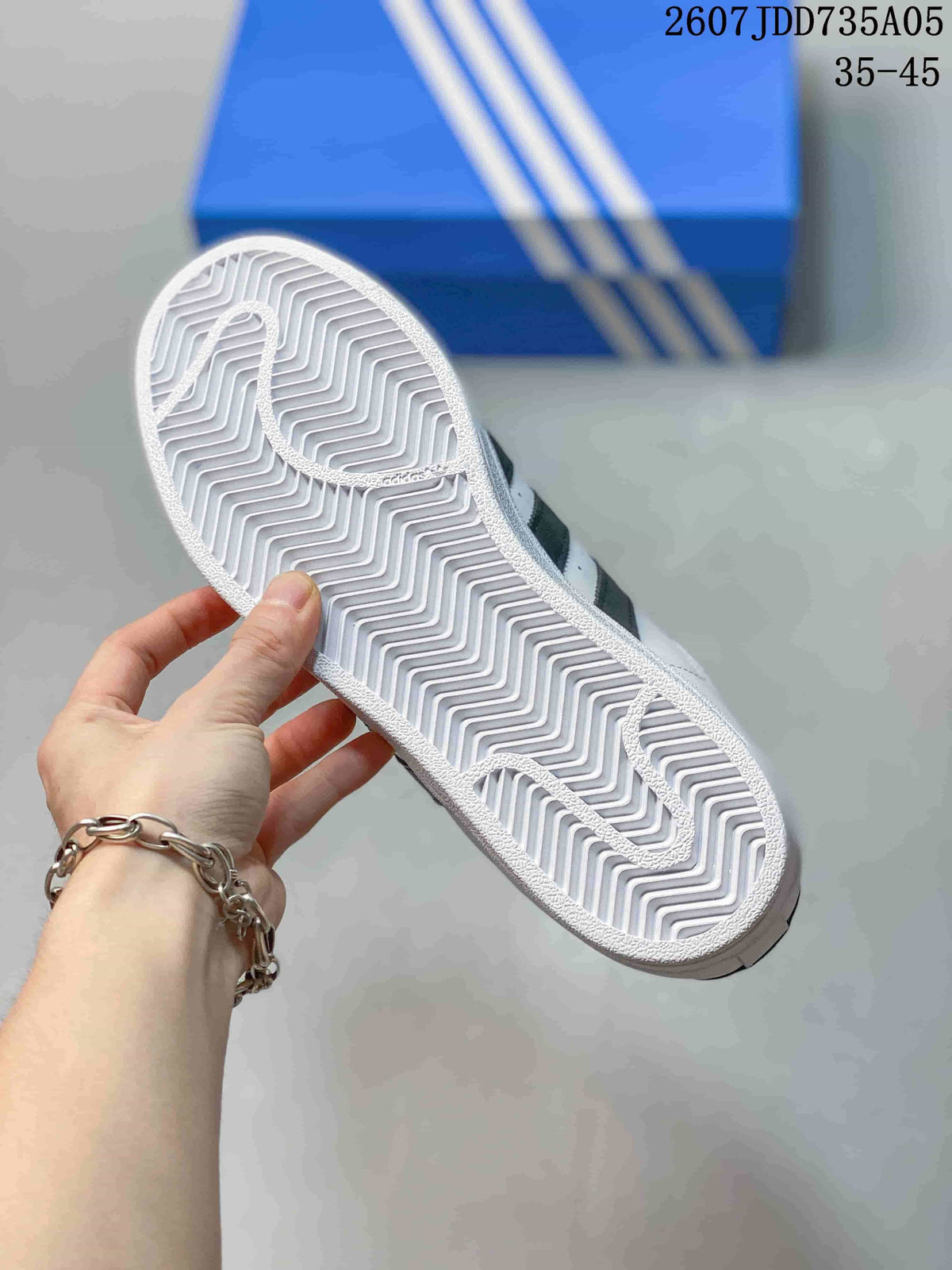 Adidas Superstar White Black Shell-Toe Sneakers