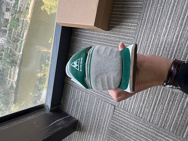 Le Coq Sportif AN-9 Sneakers, Grey and Green