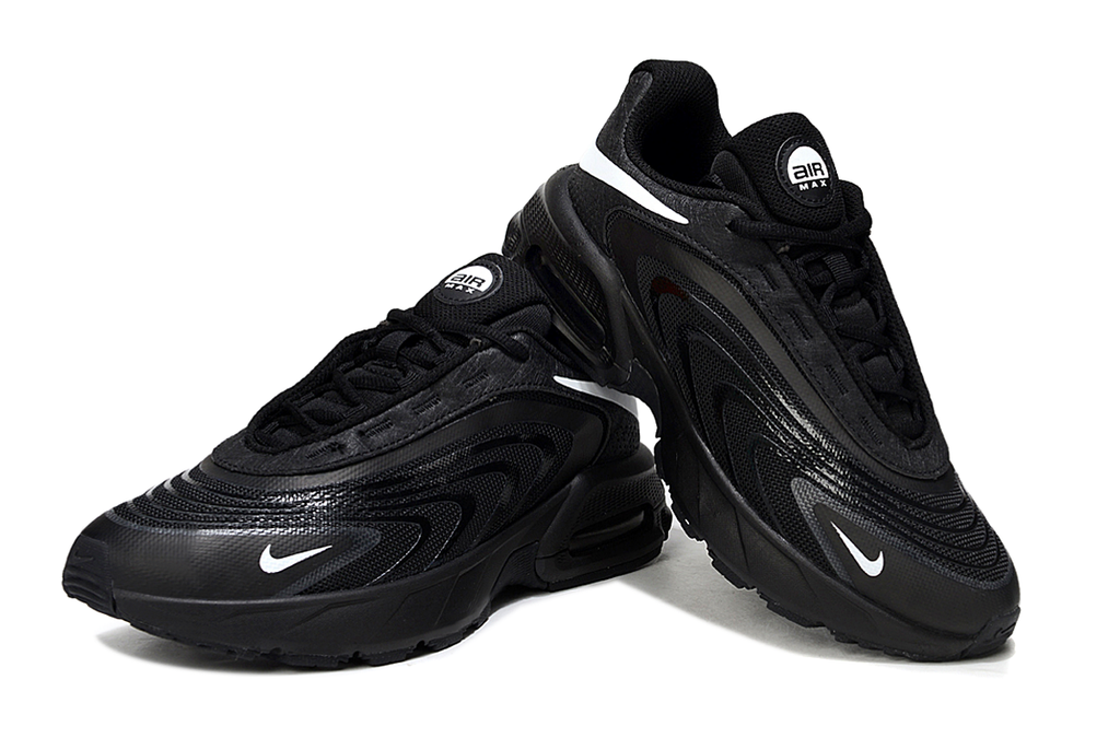 Nike Air Max Black Sneakers with White Swoosh