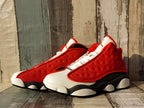 Jordan 13 White, Gray & Red Men's Sneakers