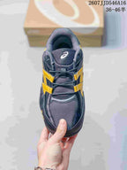 ASICS Hypersync Navy Yellow Retro Sneakers 07JJD546A16_003