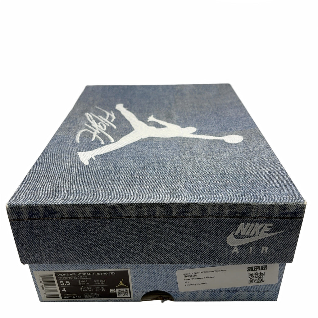 Jordan 4 Retro TEX Denim Worn Blue (Women's)