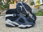 Air Jordan 8 High-Top Sneakers in Black and Red or Silver