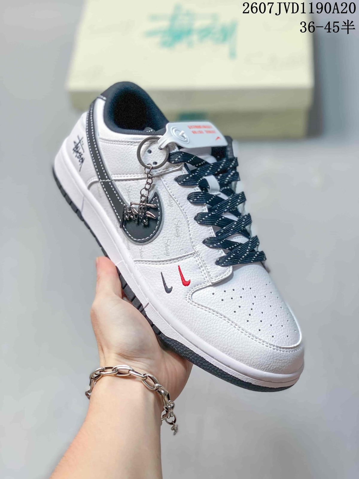Nike SB Dunk Low Stüssy Off-White Black Sneakers