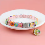 Adjustable Elegant Lace Pet Collar with Pendant