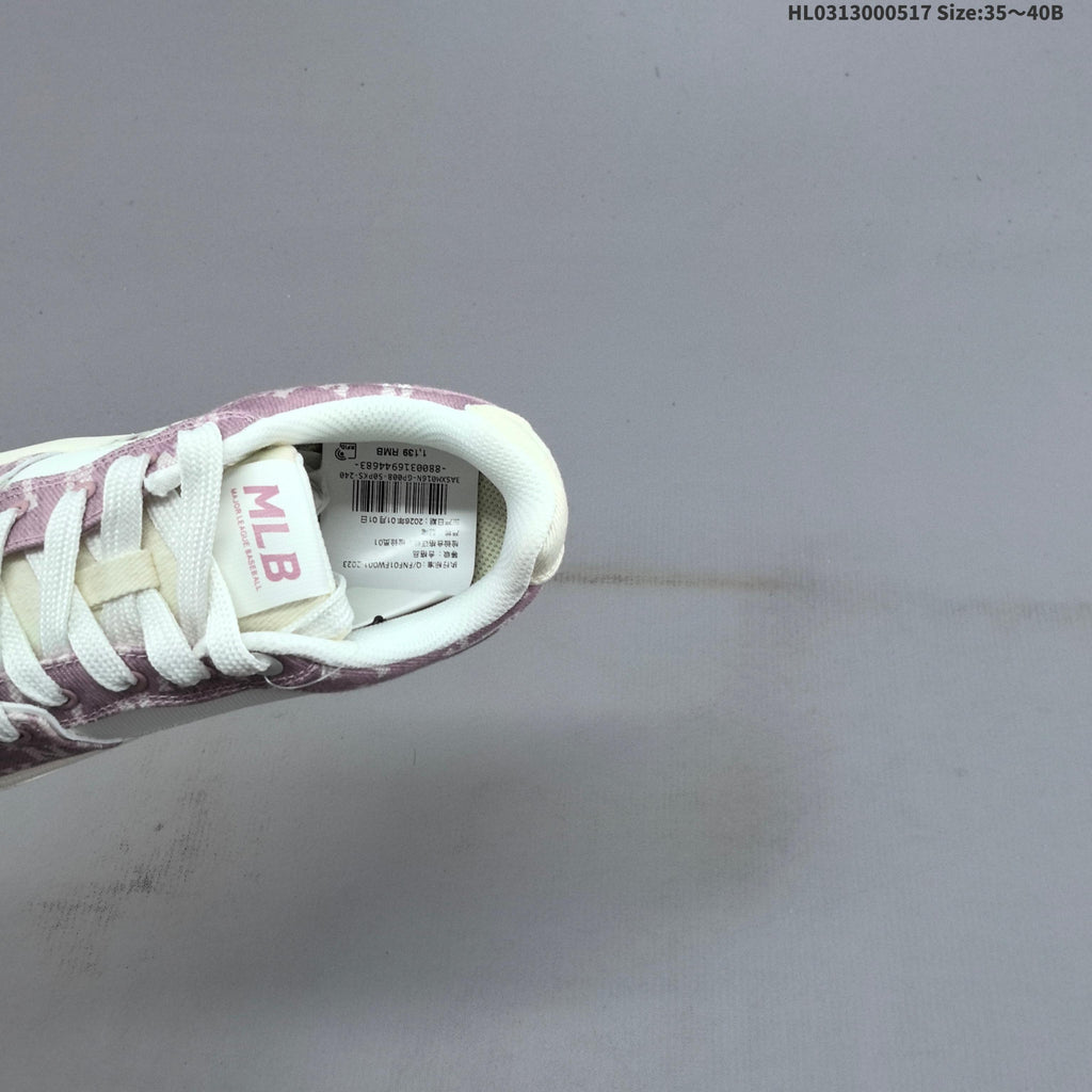 MLB Chunky Liner Low-Top Sneakers in Mauve and White