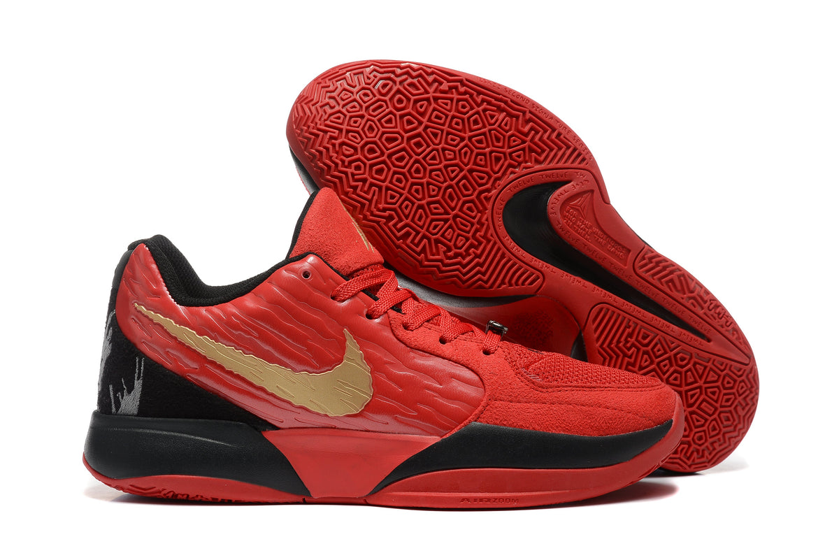 Nike Zoom Kobe 5 Basketball Shoes Red Black Gold