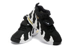 Nike Air More Uptempo Black White Gold Sneakers