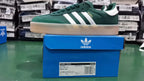 adidas Samba Vegan Teal and White Gum Sole Sneakers