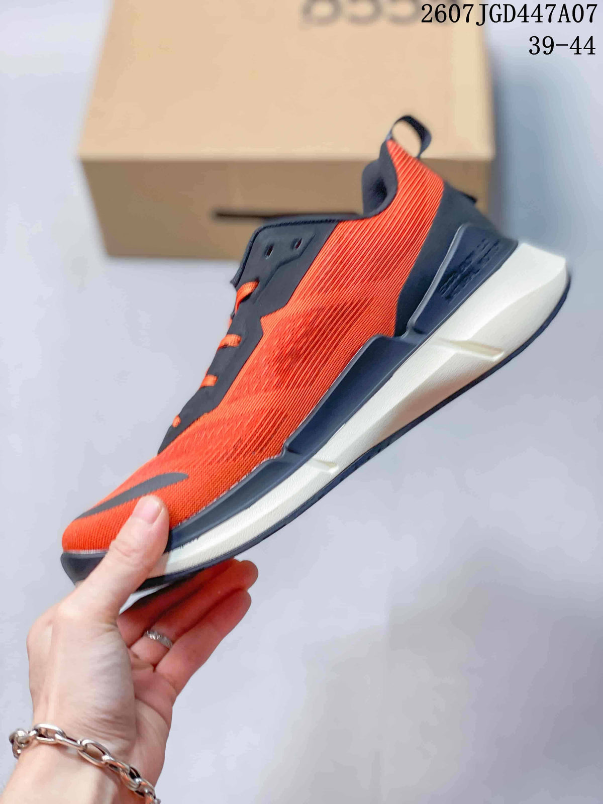 ECCO 710270OPW Orange and Navy Running Sneakers