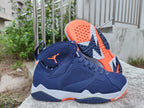 Jordan 7 Men's Sneakers in Navy, White and Orange