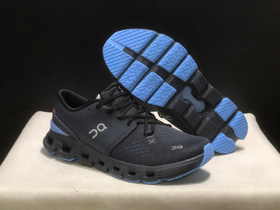 On Cloud X 4 Navy Running Sneakers