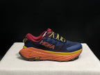 HOKA Skyline Float X Trail Sneakers Navy Orange