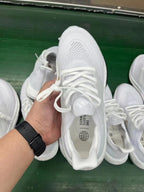 adidas Ultraboost 23 Light Running Shoes, White and Black GY9350