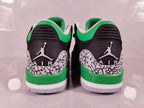 Jordan Air Jordan 3 Black Green Elephant Print Sneakers