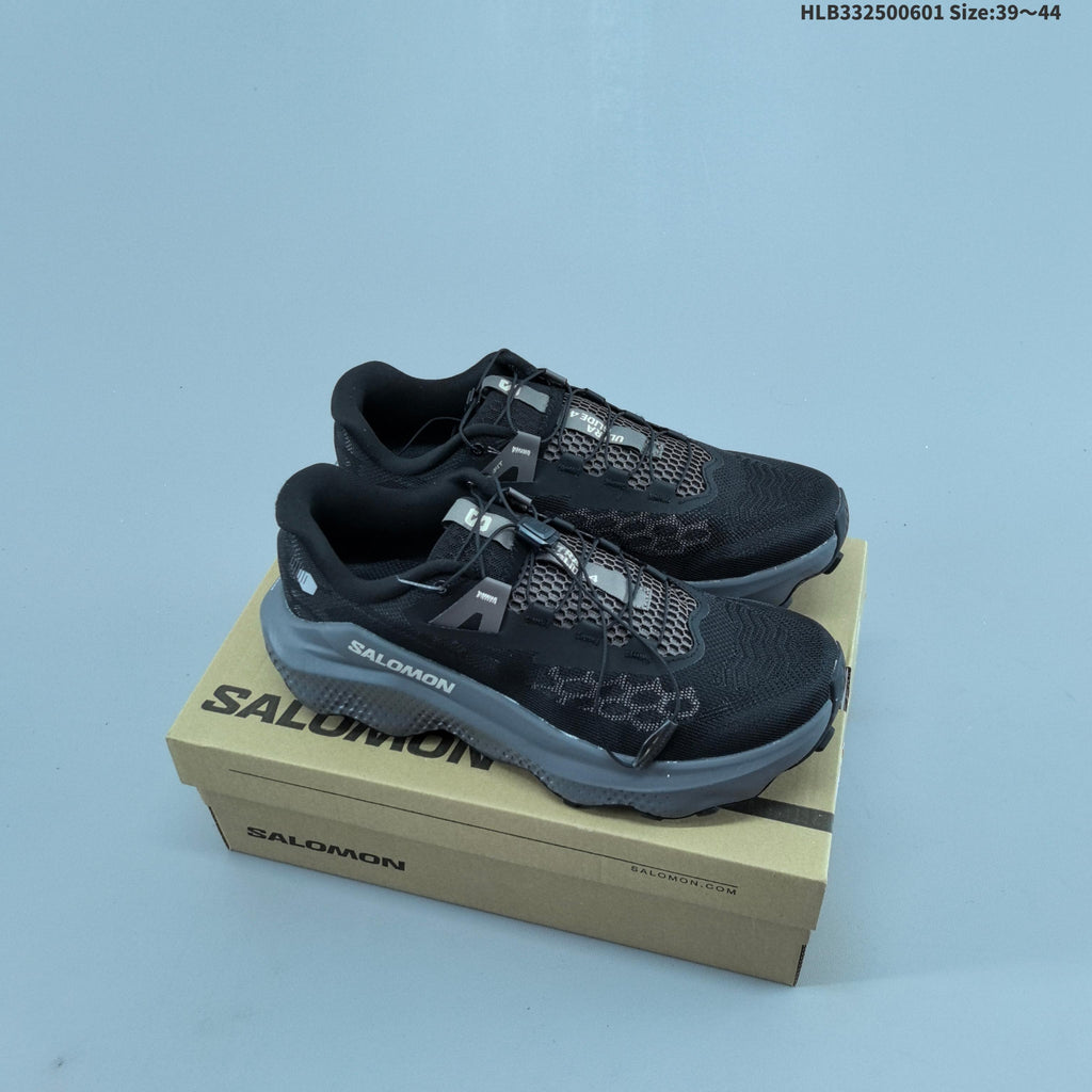 Salomon Ultra Glide 4 Trail Running Shoes, Black and Gray