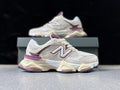 New Balance 9060 Sneakers in Cream and Burgundy