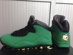 Air Jordan 10 High-Top Sneakers in White and Black