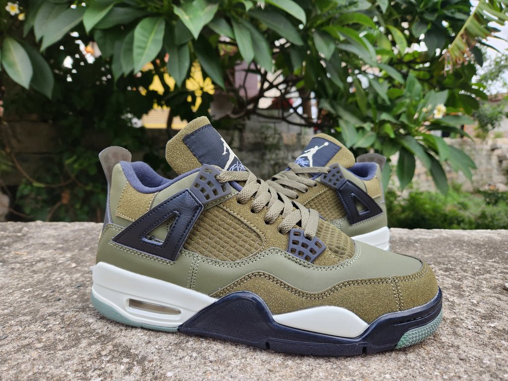 Jordan Air Jordan 4 Retro Olive Canvas Sneakers