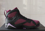Air Jordan 7 Mulberry Black and Burgundy High-Top Sneakers
