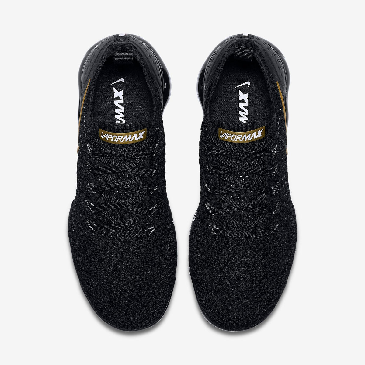 Nike Air VaporMax Flyknit 2 Black Gold Sneakers 942842-012