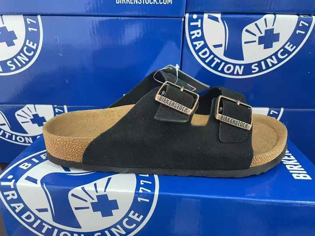 Birkenstock Arizona Suede Two-Strap Sandals