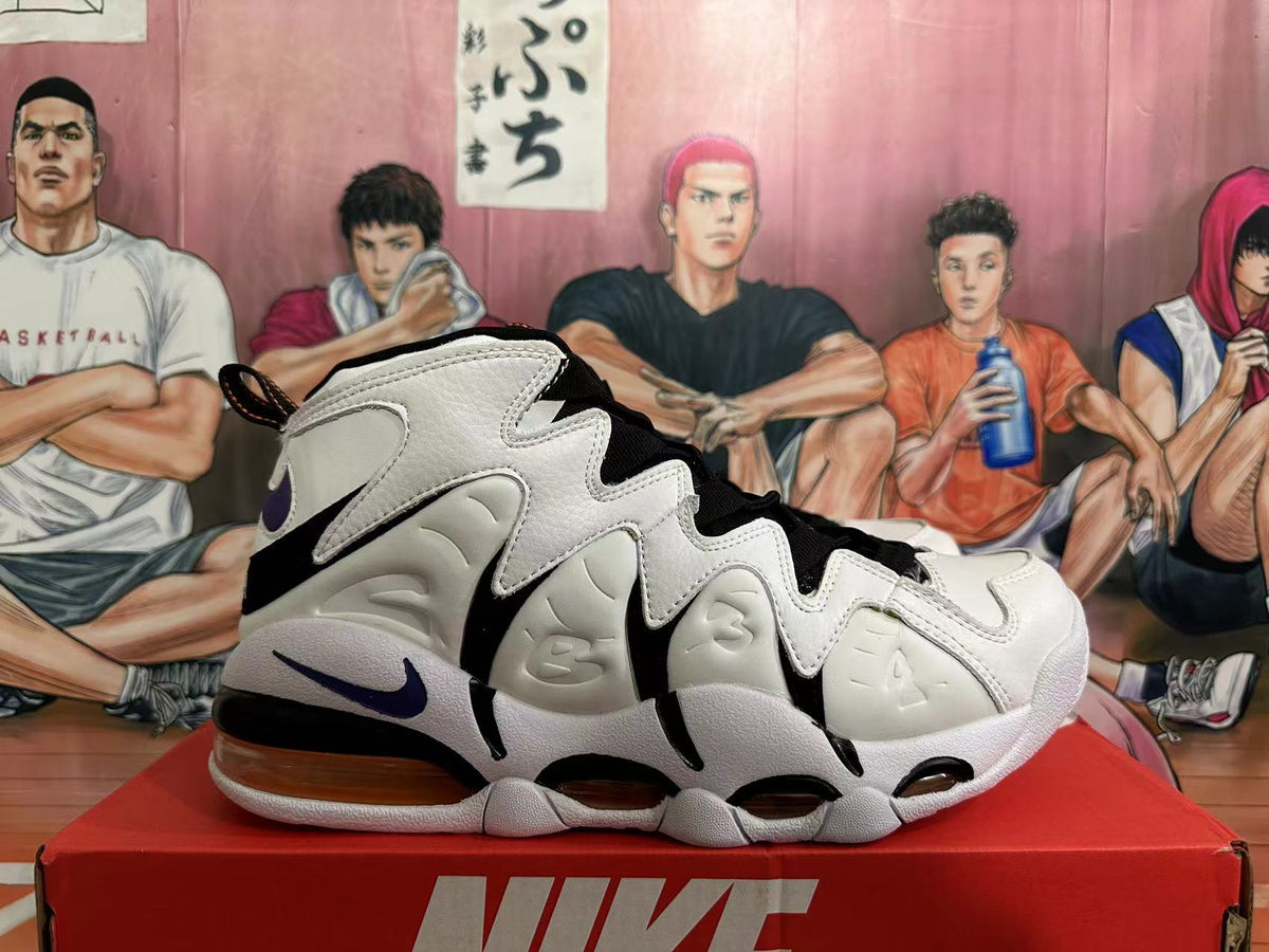 Nike Air More Uptempo White Black Basketball Sneakers