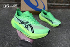 ASICS Green Running Shoes with Black Logo