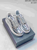 Nike Air Force 1 '07 Low Metallic Silver Sneakers