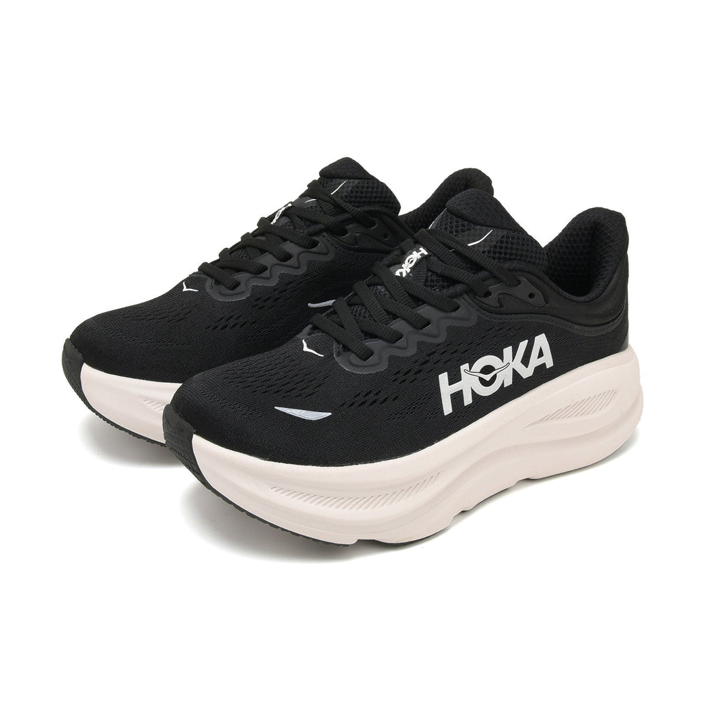 HOKA Bondi 9 Black White Running Shoes 1162011-BWHT