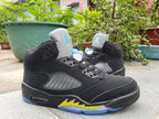 Jordan Air Jordan 5 Black and Yellow High-Top Sneakers