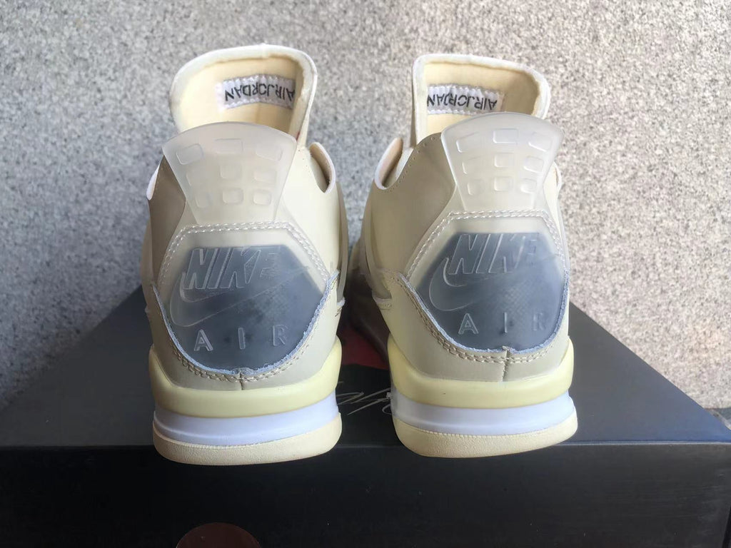 Jordan 4 Off-White Sail Sneakers
