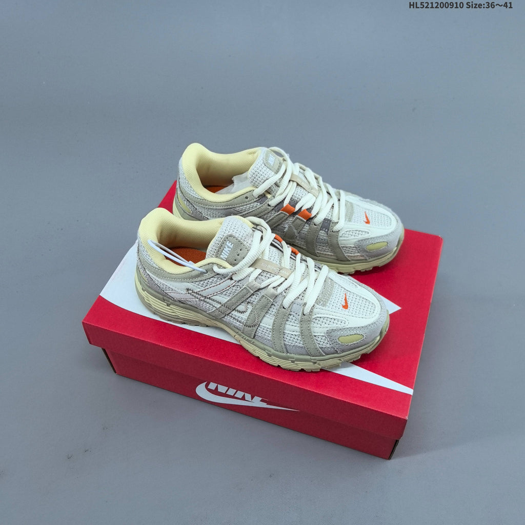 Nike P-6000 Retro Running Sneakers in Cream or Silver Pink