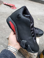 Jordan 14 Men’s High-Top Sneakers in Black, Blue and Iridescent