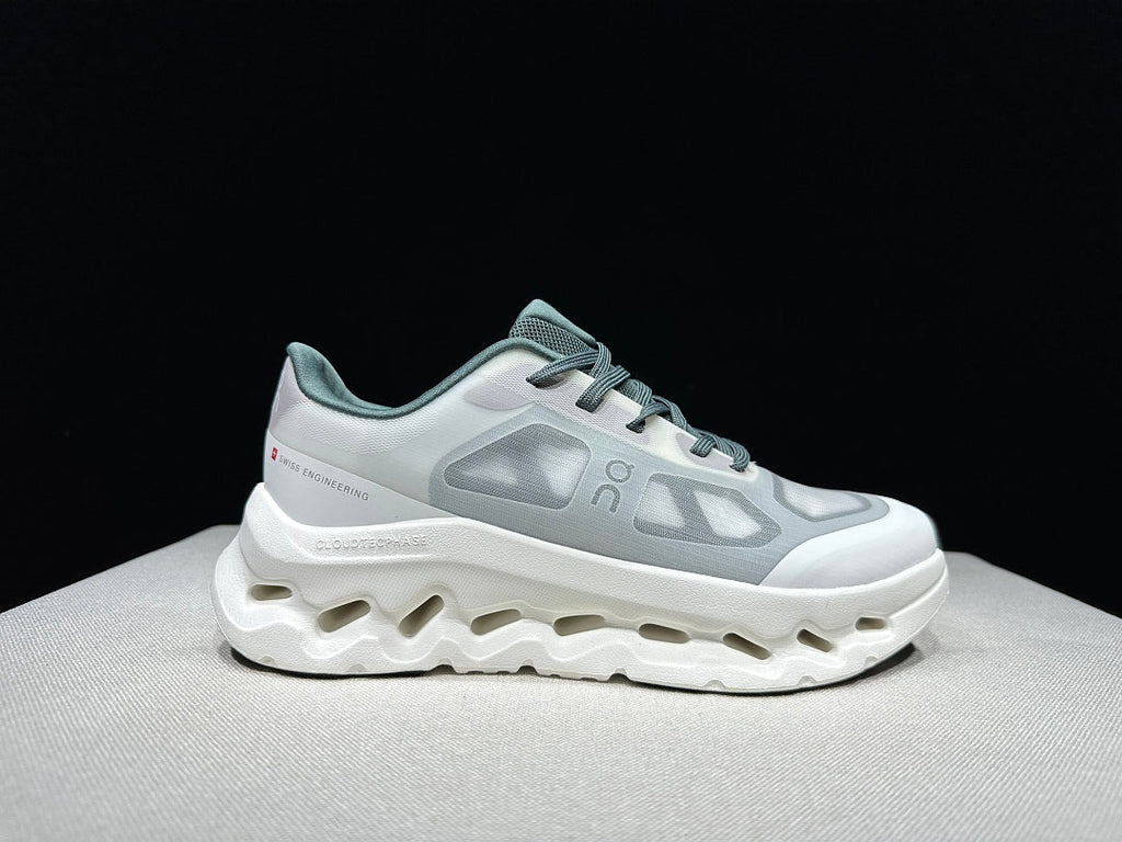 On Cloudtilt Remix Sneakers in White and Green