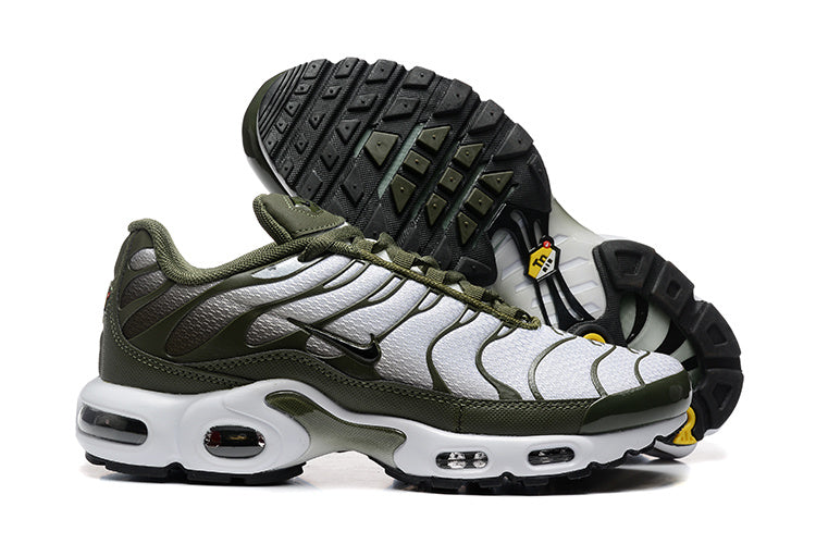 Nike Air Max Plus Sneakers in Silver and Olive