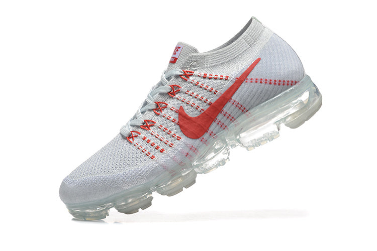 Nike Air VaporMax Flyknit White Red 849558-006 Sneakers