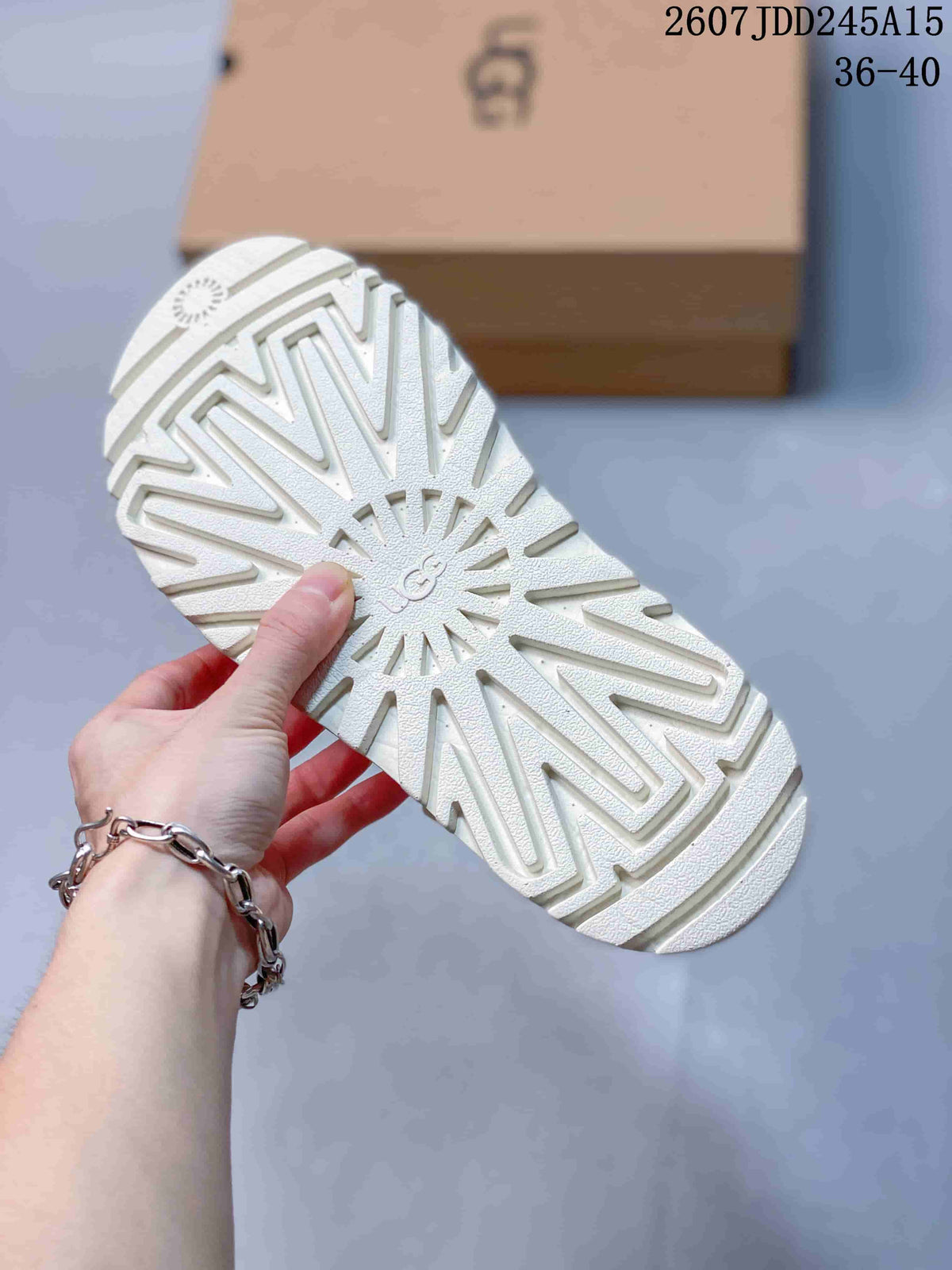 UGG GoldenGlow Slide Sandals in White