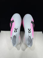 On Cloudboom Strike LS White/Pink Running Sneakers